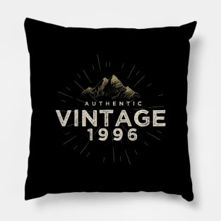 Authentic Vintage 1996 Birthday Design Pillow
