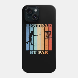 Best Dad By Par Vintage Father's Day Disc Golf Phone Case