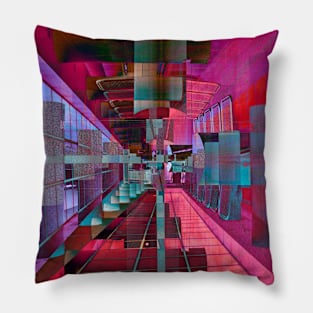 Pink Berlin Lines Pillow