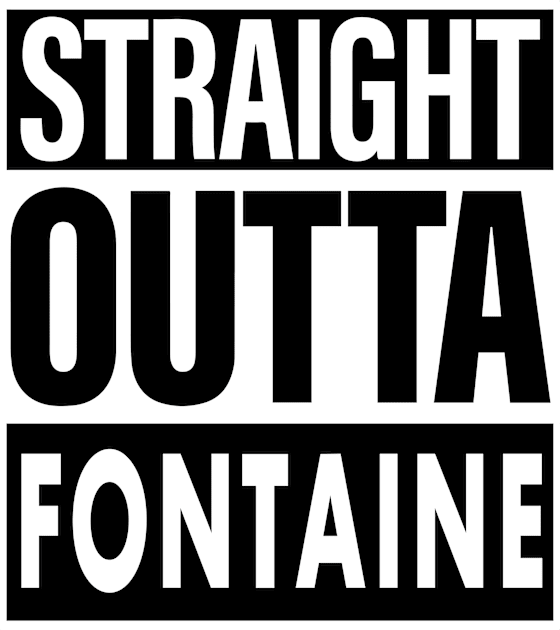 Fontaine Name Straight Outta Fontaine Kids T-Shirt by ThanhNga