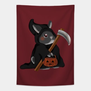 cute grim reaper rabbit _ Bunniesmee Halloween Edition Tapestry