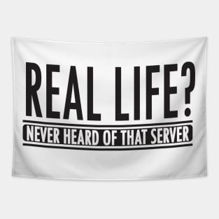 Real life server (black) Tapestry