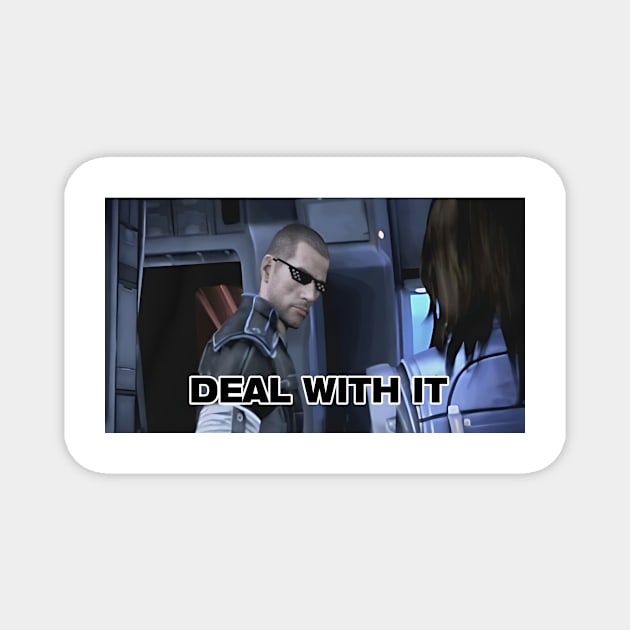 Deal With It Mass Effect 2 Garrus Vakarian Magnet by Loweryo Judew