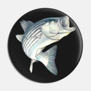 Striped Bass Fishing Pin