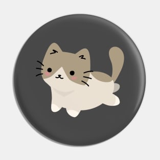 Cute Grey Kitten Pin