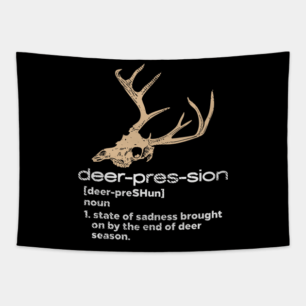 Deer-Pres-Sion Tapestry by maxdax