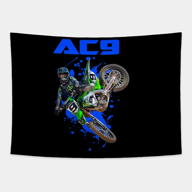 Adam Cianciarulo AC9 Motocross Tapestry by lavonneroberson