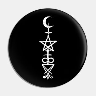 Satanic Symbols Pin