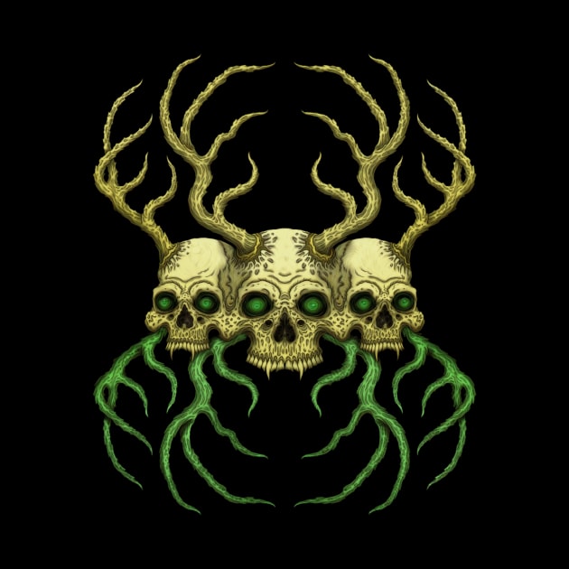 Hastur Skulls - Azhmodai 2019 by azhmodai