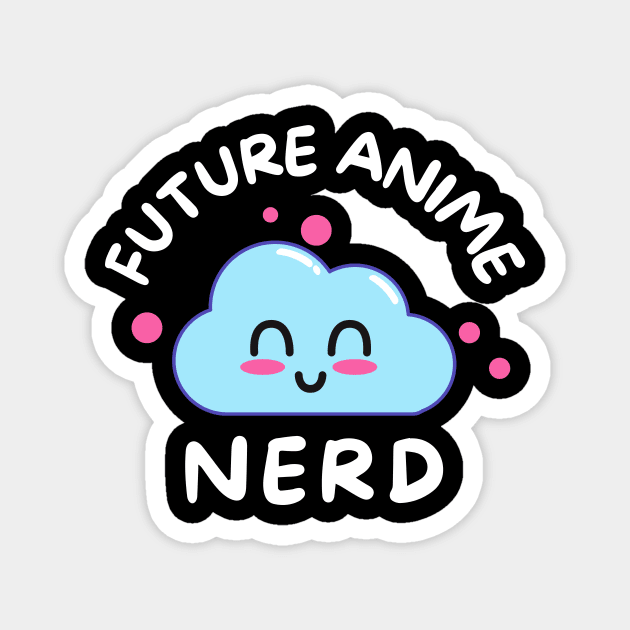 Future Anime Nerd Kids Kawaii Manga Fan Magnet by Foxxy Merch