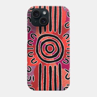 Aboriginal Art - The Gathering Phone Case