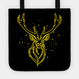 Yellow deer head Tote