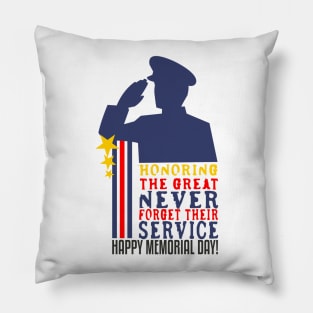 Happy Memorial Day Pillow