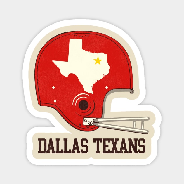 Defunct Dallas Texans Football Team Magnet by Defunctland