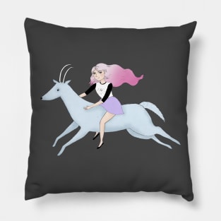 Pixie Deer Girl Pillow