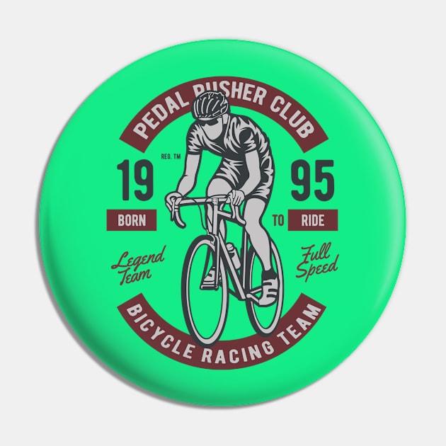 Riding Bicycle Pin by lionkingdesign