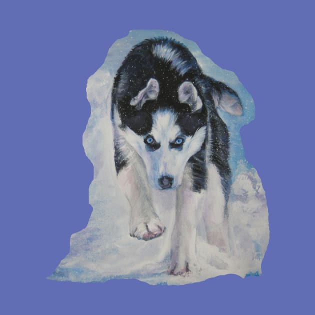 Siberian Husky Fine Art Painting by LASHEPARD