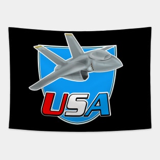 USA jet plane Tapestry