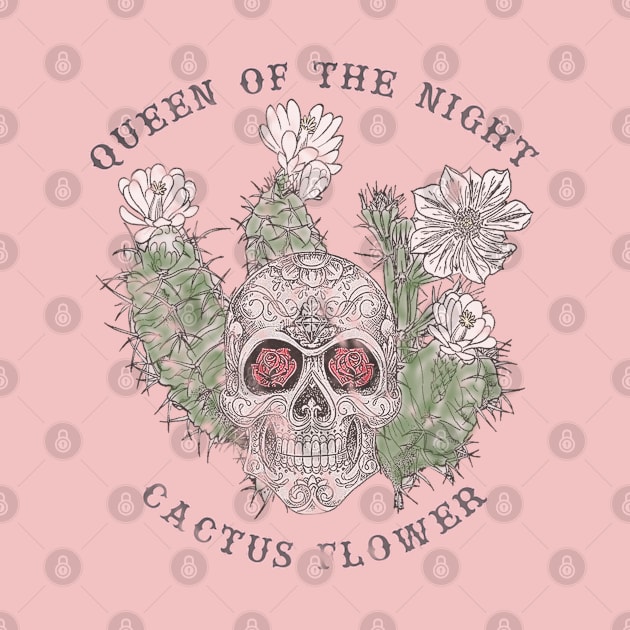 Queen of the Night Cactus Flower - color by MotoGirl