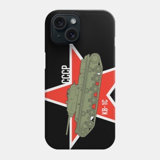 To the tank lover, the Russian KV-1s tank Phone Case