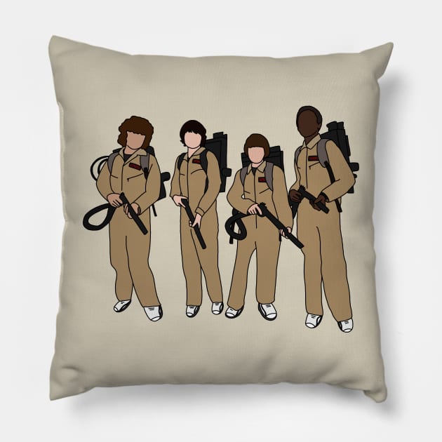 Stranger Busters Halloween Pillow by Eclipse in Flames