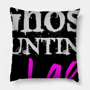 Ghost Hunting Lady Paranormal investigator Pillow