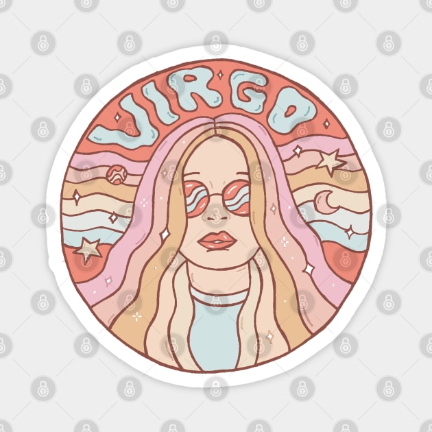 Virgo Magnet by Doodle by Meg