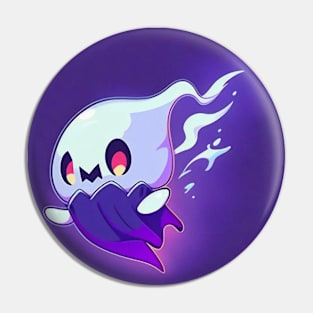 Happy Ghoul Whispy Ghost Pin