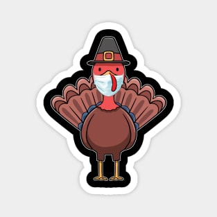 Turkey Face Mask Happy Thanksgiving Magnet