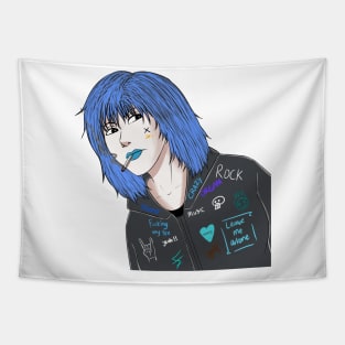 Girl rocker Tapestry