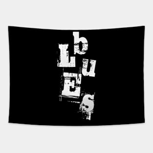 blues logo design Tapestry