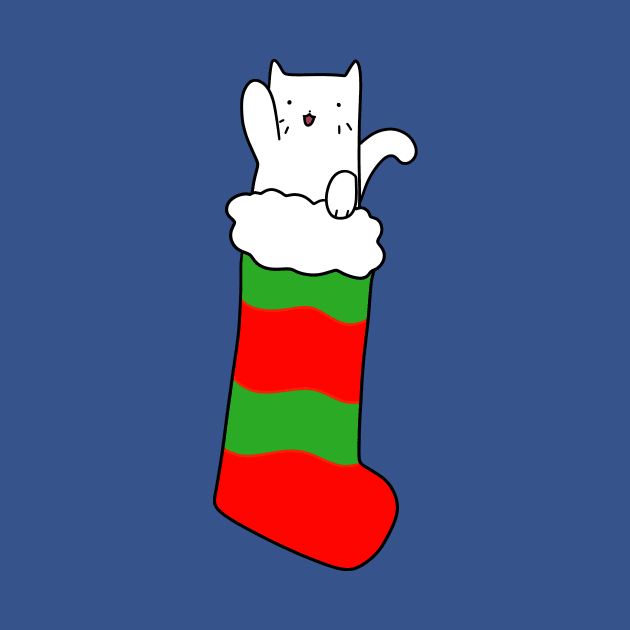 Striped Stocking Kitty by saradaboru