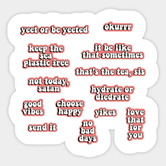 Pink Quotes Pack Vsco Sticker Teepublic
