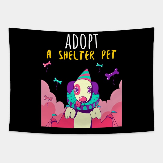 Adopt A Shelter Pet Tapestry by Golden Eagle Design Studio