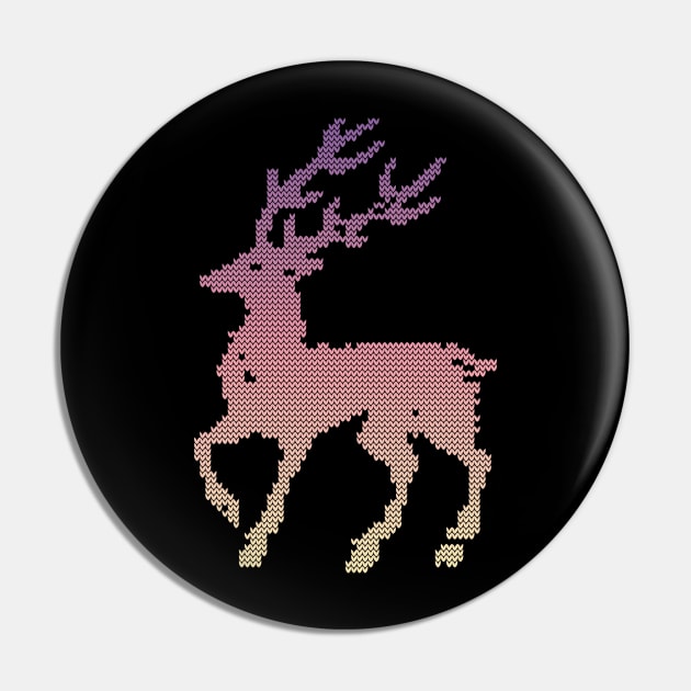 december deer ugly sweater Pin by crackdesign