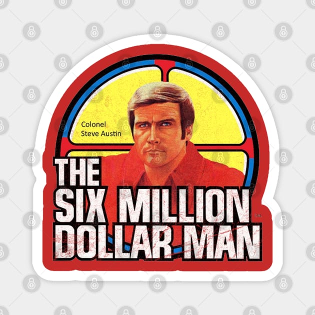 The Six Million Dollar Man Logo Magnet by Alema Art