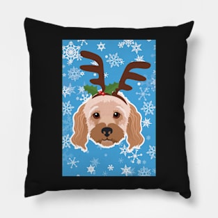 Rosie the Christmas Cavoodle Pillow