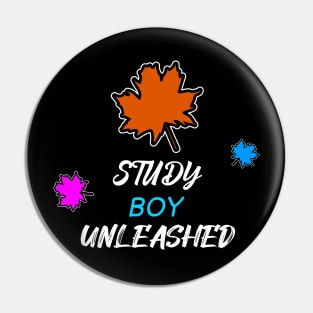 Study Boy Unleashed Pin