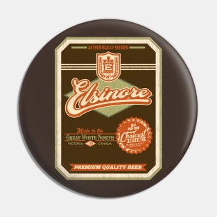 ELSINORE Beer Distressed Label Pin