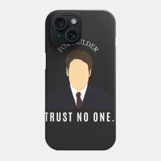Fox Mulder - Trust No One Minimalist X-Files Phone Case