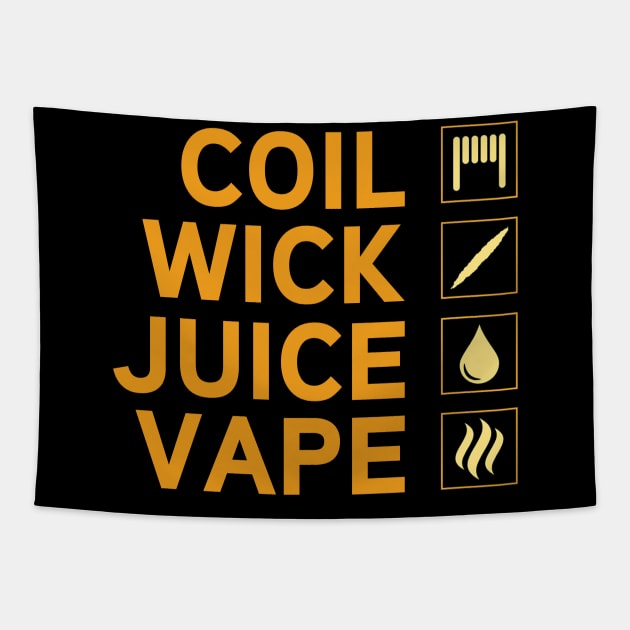 Coil it Vaper Tapestry by Tuwegl