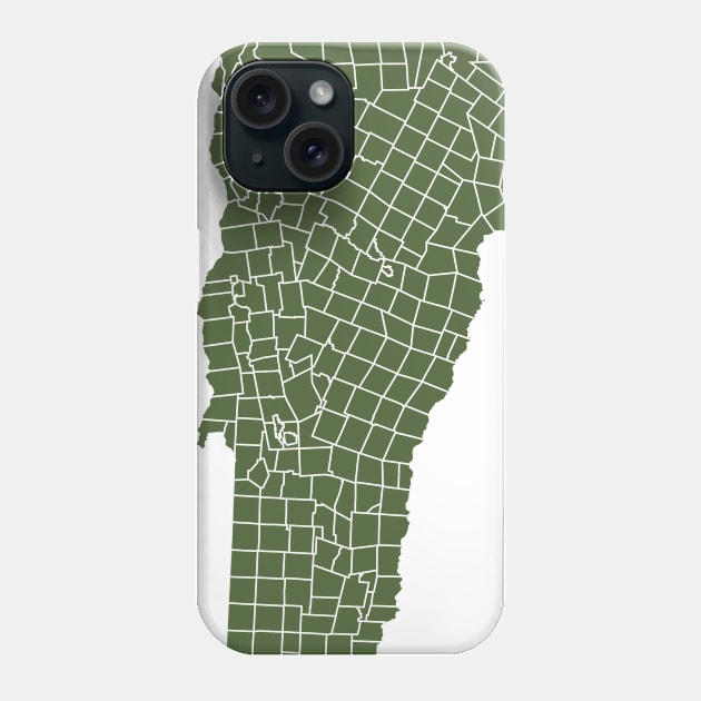 Vermont Towns Phone Case by mycologist