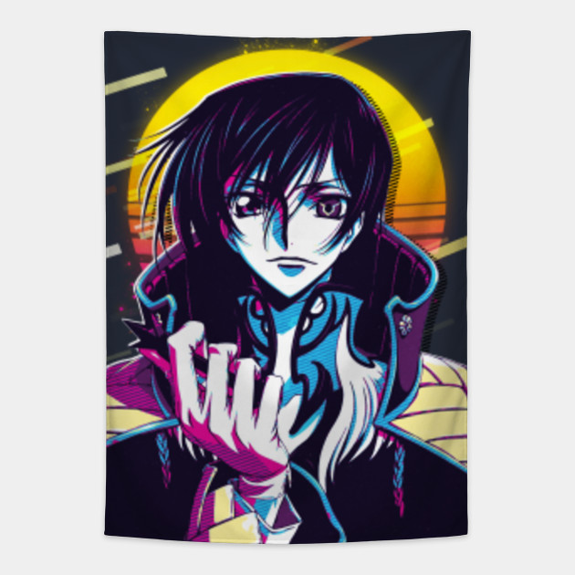 Code Geass Lelouch Vi Britannia Code Geass Tapestry Teepublic