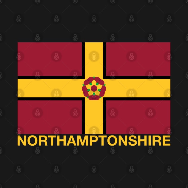 Northamptonshire County Flag - England by CityNoir