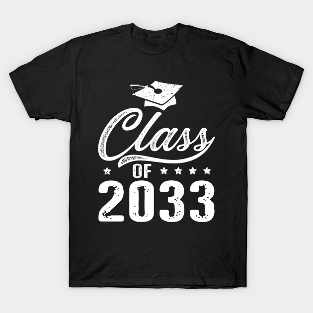Discover Kids Retro Class Of 2033 Pre-K Graduate Preschool Graduation - Class Of 2033 Graduation - T-Shirt