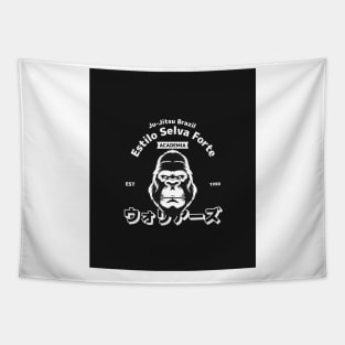 Brazilian Ju-Jitsu Gorilla Logo Tapestry