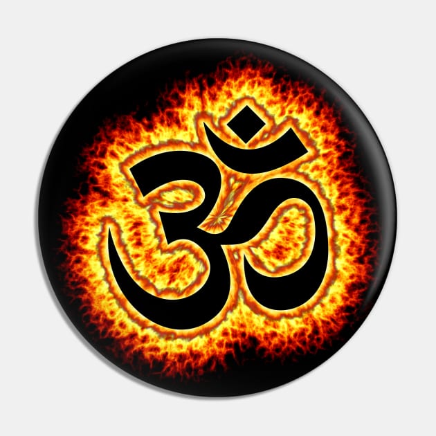 Om fire symbol Pin by DrewskiDesignz