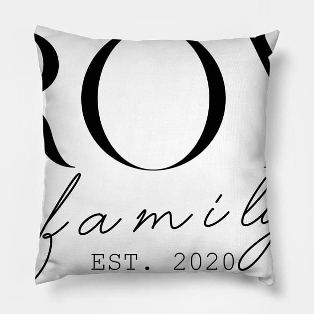 Roy Family EST. 2020, Surname, Roy Pillow by ProvidenciaryArtist