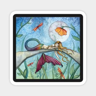 "Down by the Pond" Mermaid Art by Molly Harrison Magnet