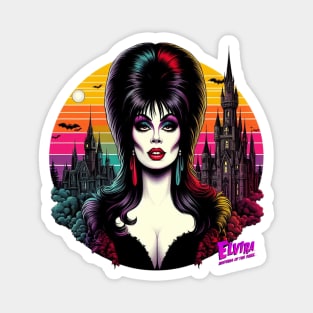 Elvira - Sunset Castle Magic Magnet